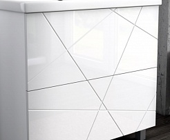 Vigo Мебель для ванной Geometry 2-600 белая – фотография-7